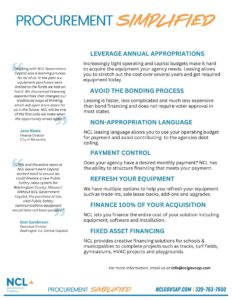 Why municipalities should finance equipment