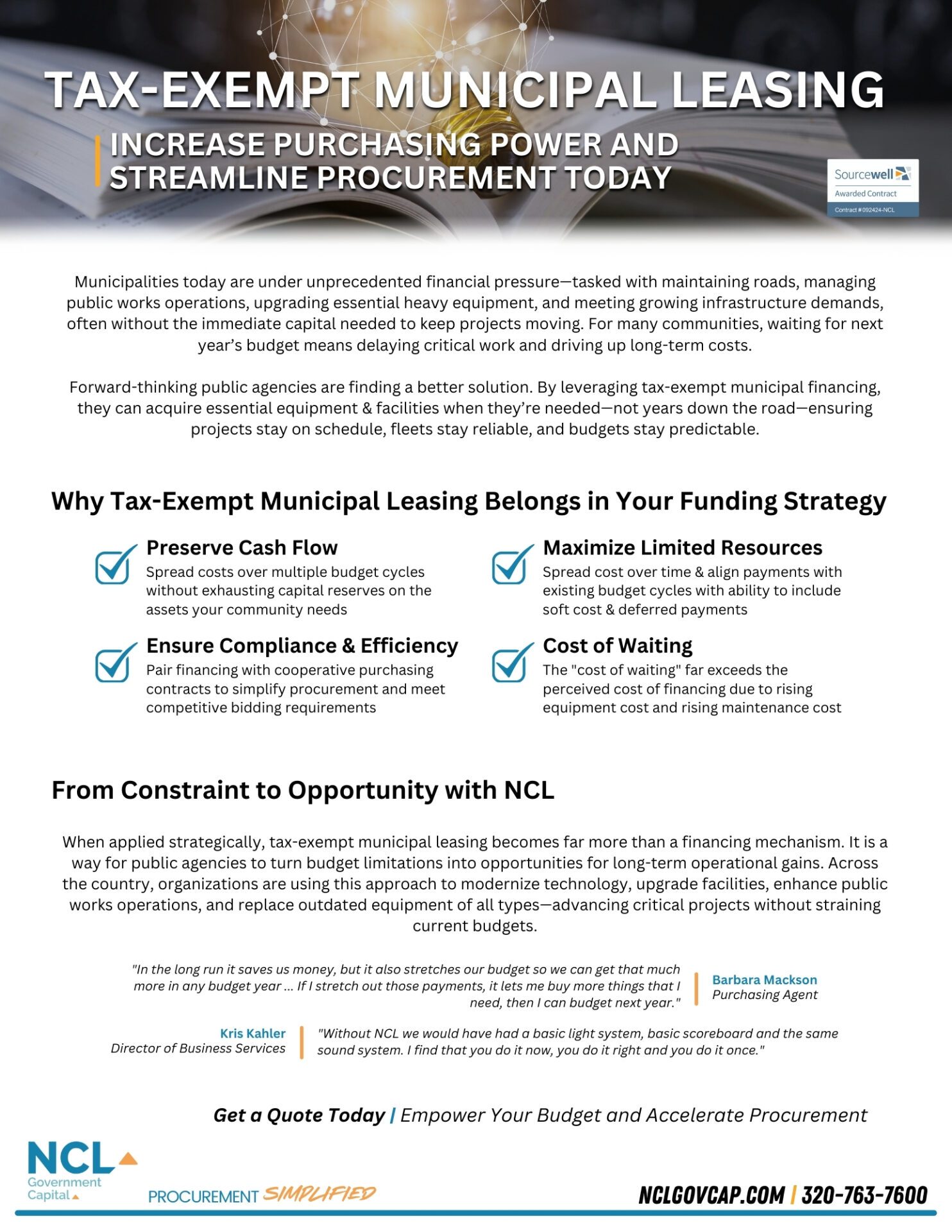 Why tax-exempt municipal leasing belongs in your strategy