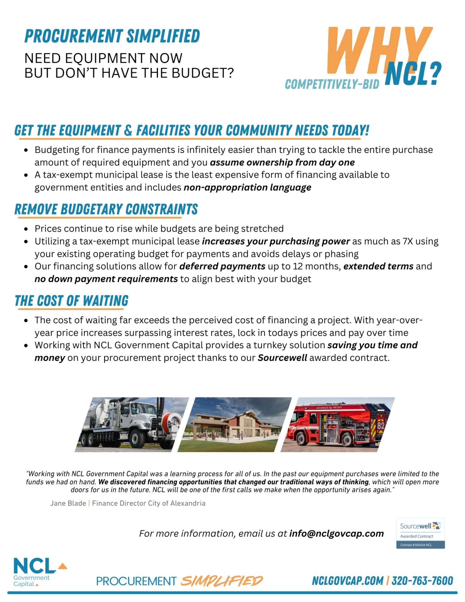 Municipal financing solutions from NCL Government Capital